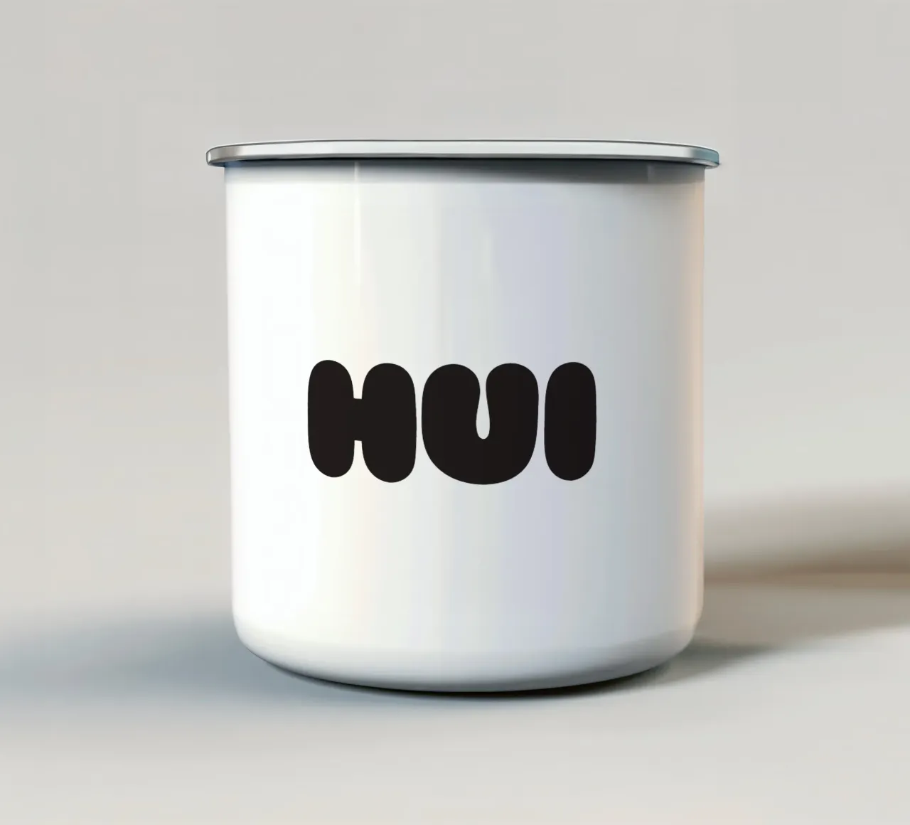 Hui tazza in smalto da Verplanungsagentur