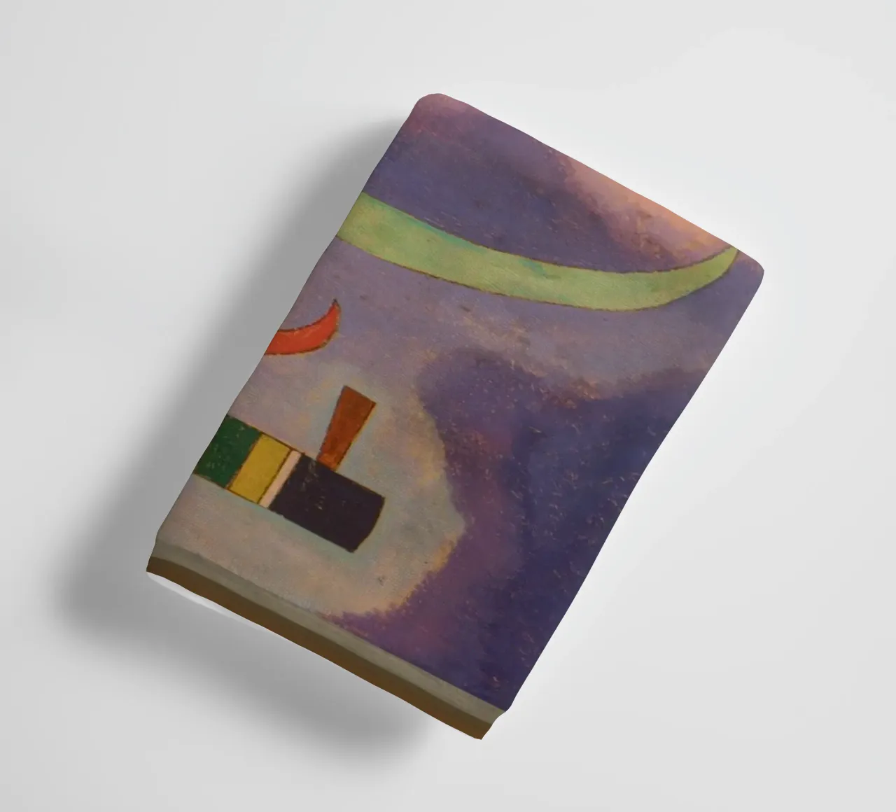 Wassily Kandinsky - Three Elements- Abstract Art towel by Aesthetic Muse