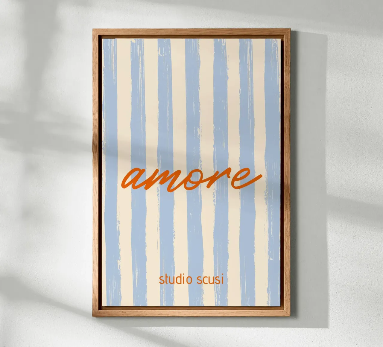 Amore - studio scusi tela con Cornice a cassetta da studio scusi