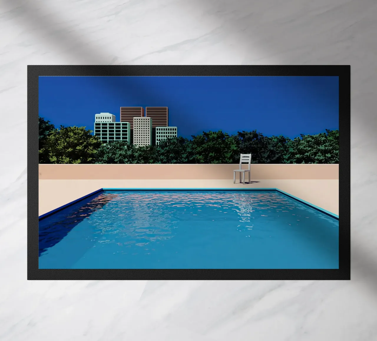 Empty Sunny City Pool zerbino da Leonard Barreiro
