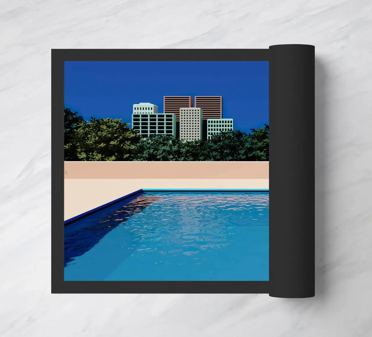 Empty Sunny City Pool zerbino da Leonard Barreiro