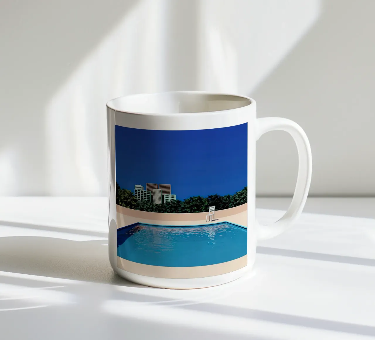 Empty Sunny City Pool tazza in ceramica da Leonard Barreiro