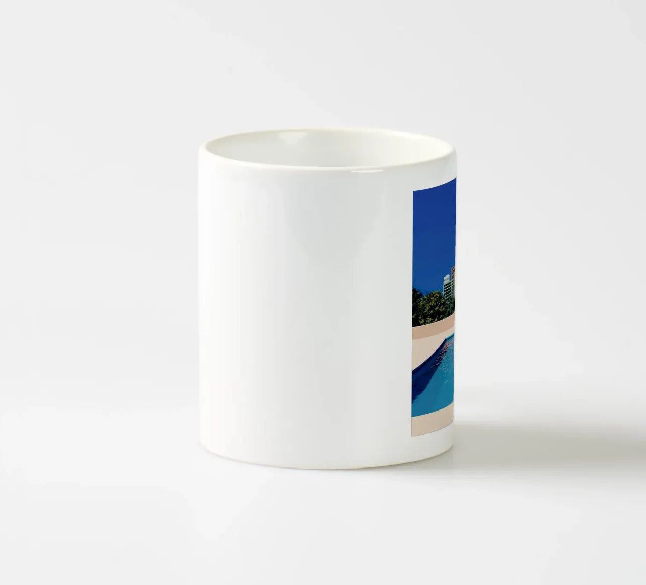 Empty Sunny City Pool tazza in ceramica da Leonard Barreiro