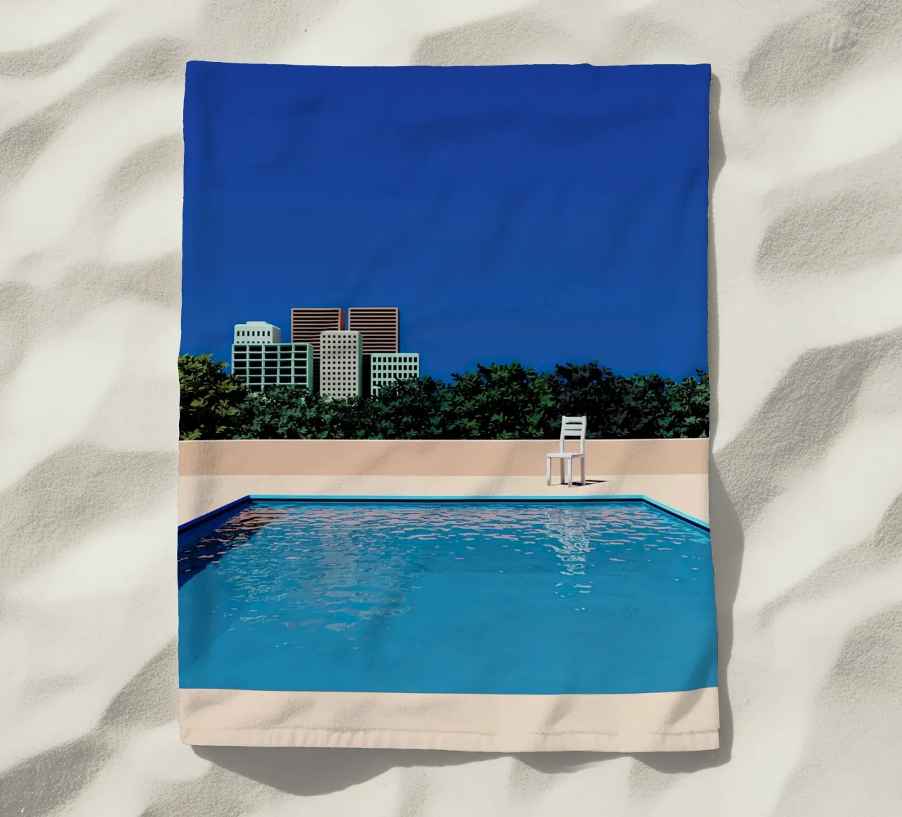 Empty Sunny City Pool telo mare da Leonard Barreiro