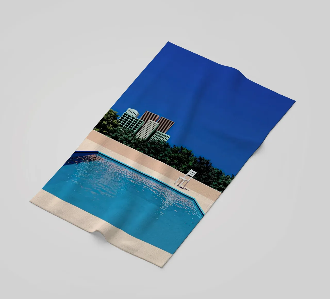 Empty Sunny City Pool telo mare da Leonard Barreiro