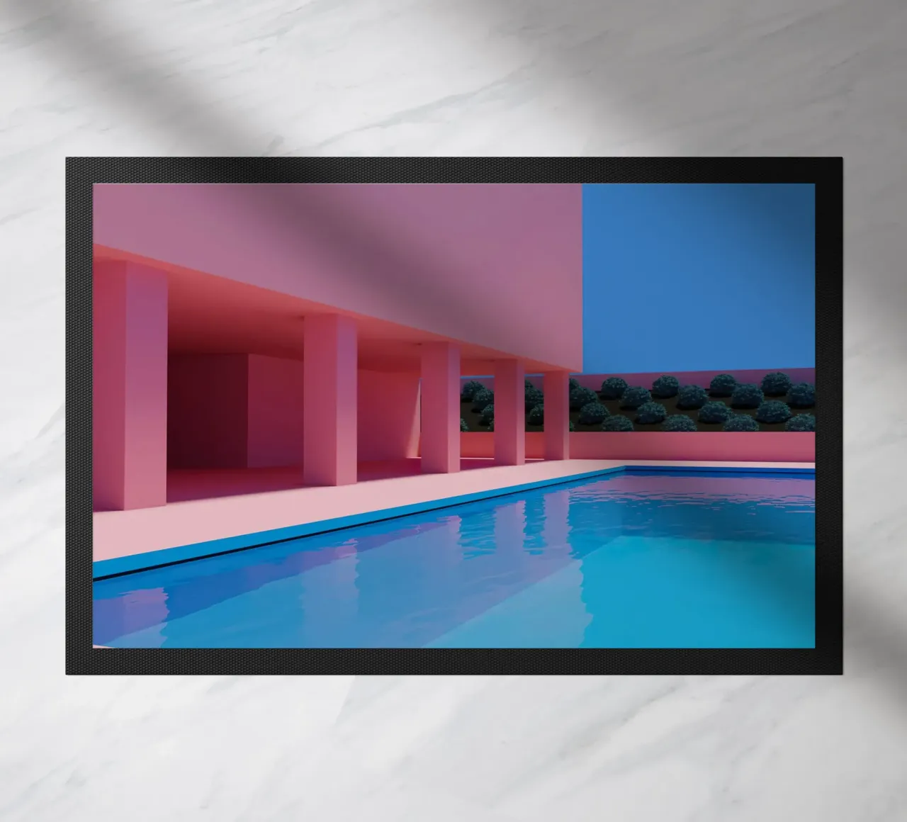 Liminal Pool Pink Building zerbino da Leonard Barreiro