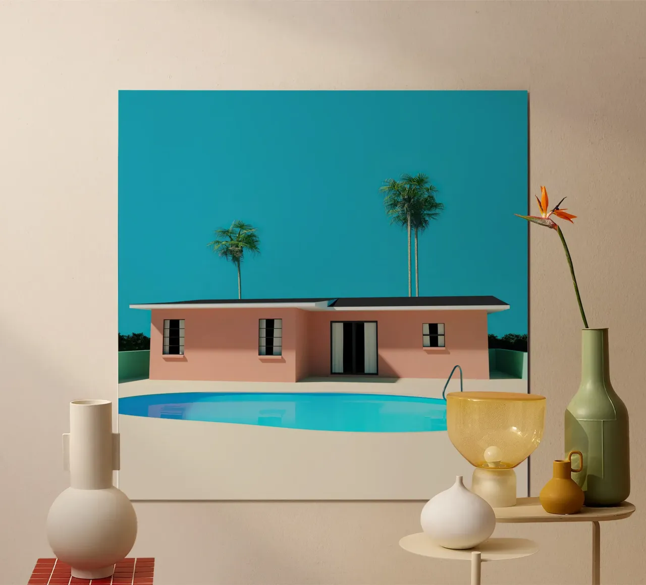 Liminal Sunny Pool House poster da Leonard Barreiro
