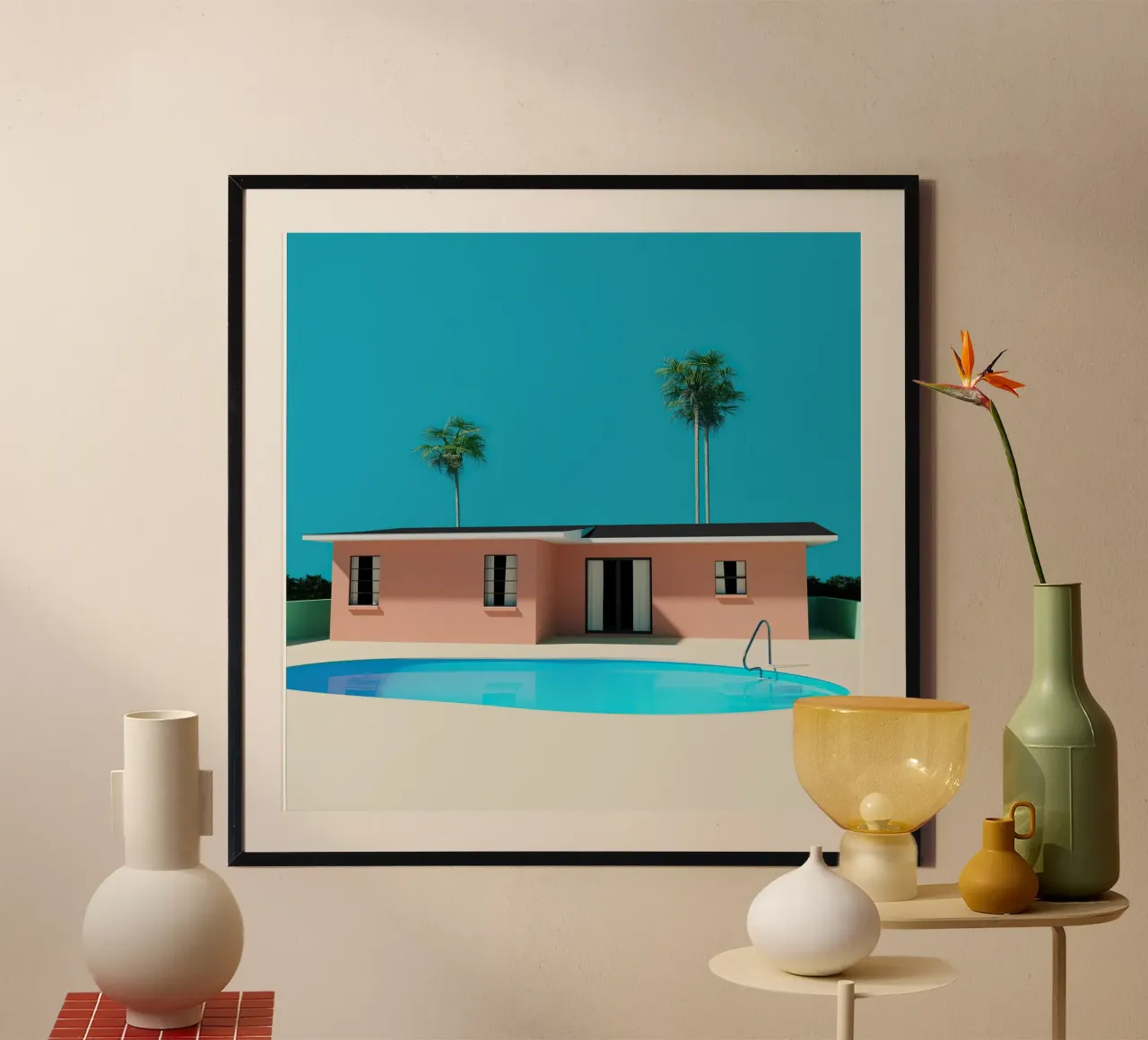 Liminal Sunny Pool House poster da Leonard Barreiro