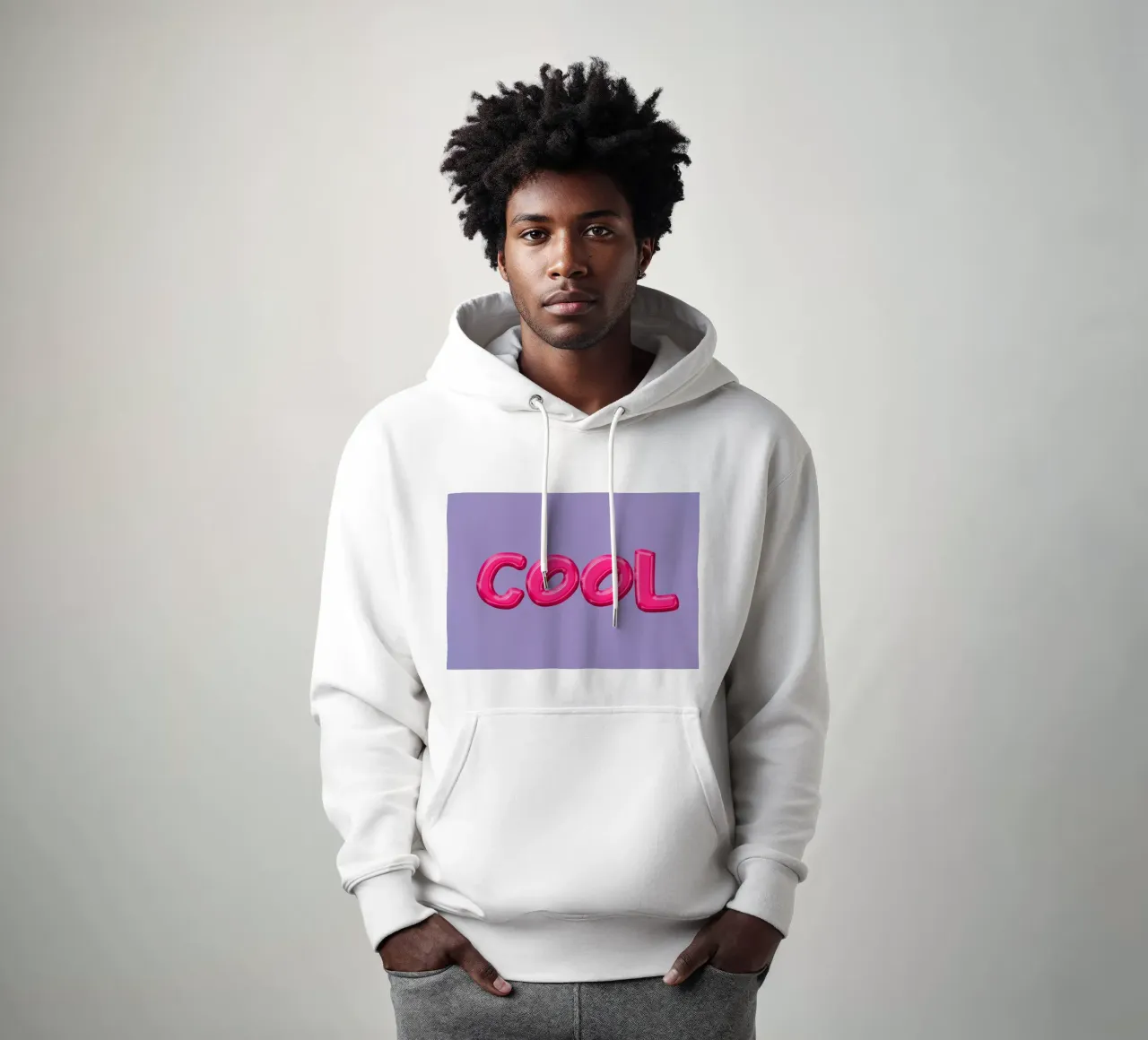 Cool Typography felpa con cappuccio da Attaboy Dsgn
