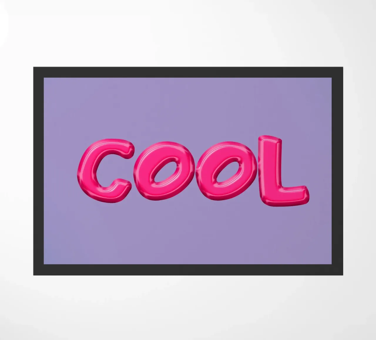 Cool Typography deurmat van Attaboy Dsgn