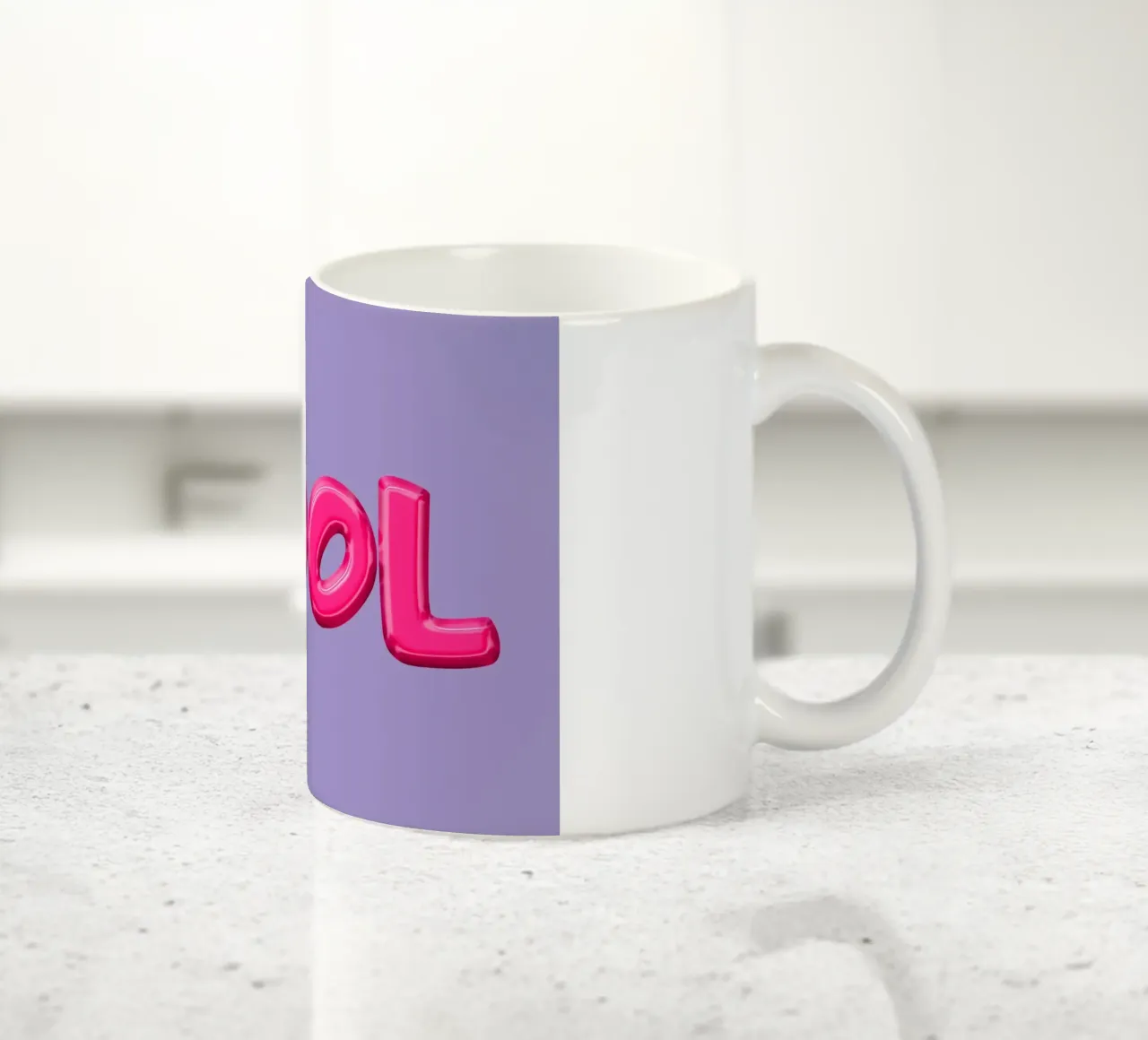 Cool Typography tazza in ceramica da Attaboy Dsgn