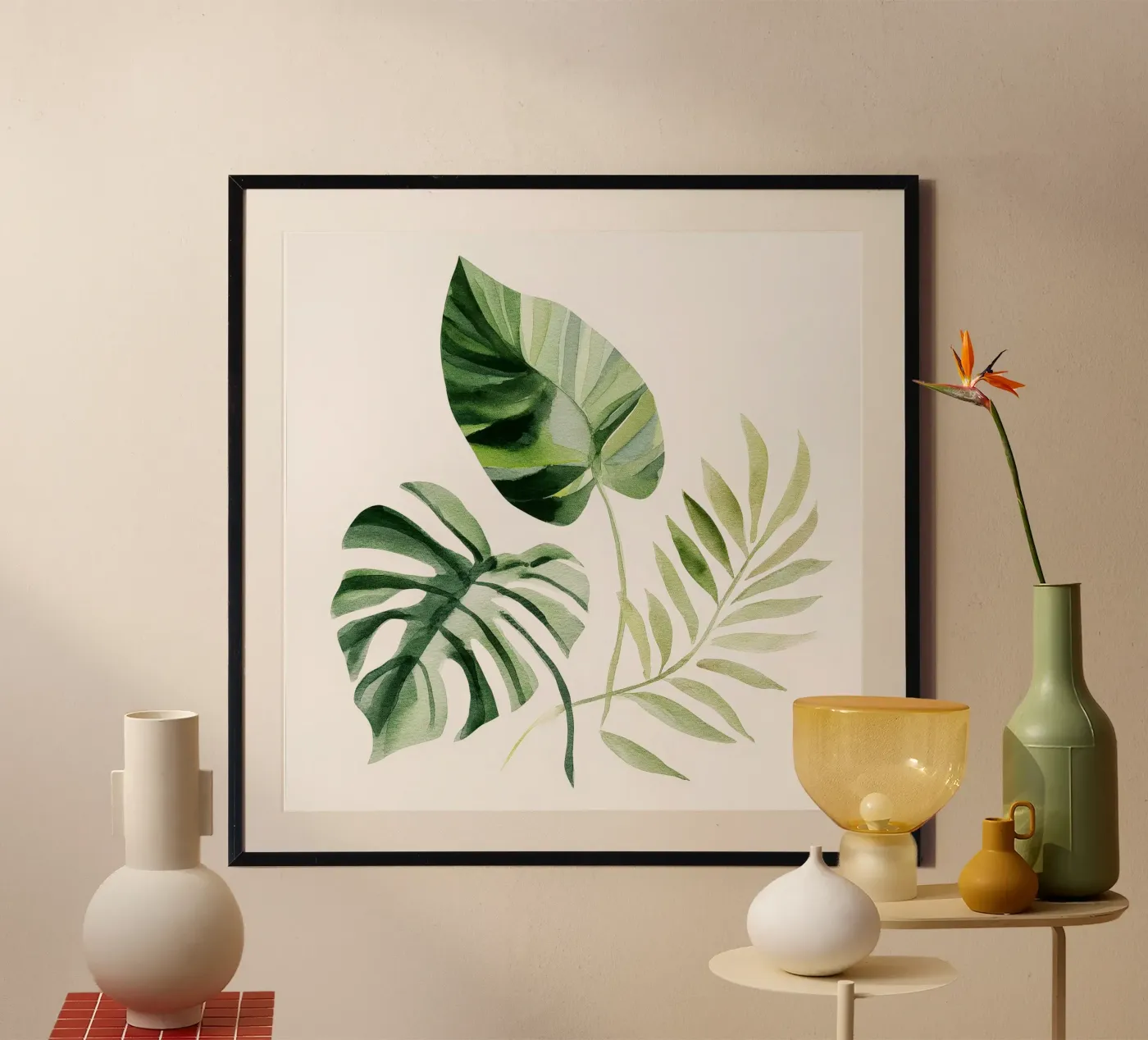 Tropical Forms 2 poster by Sophia Calder Studio