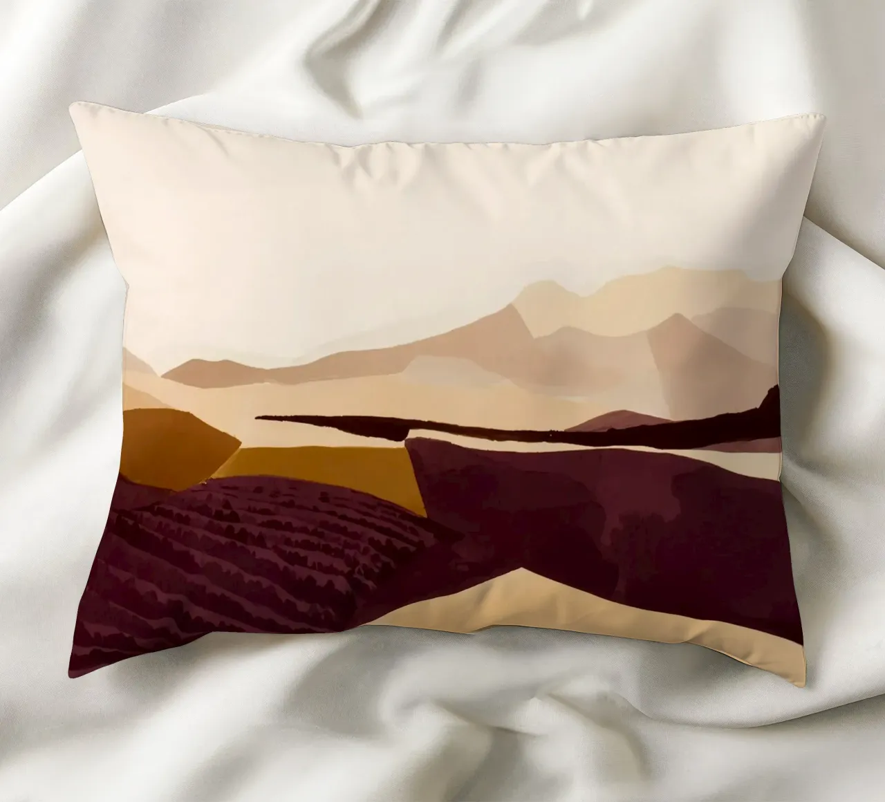 Vigneti in Ocra 1 cuscino da Seed & Signal