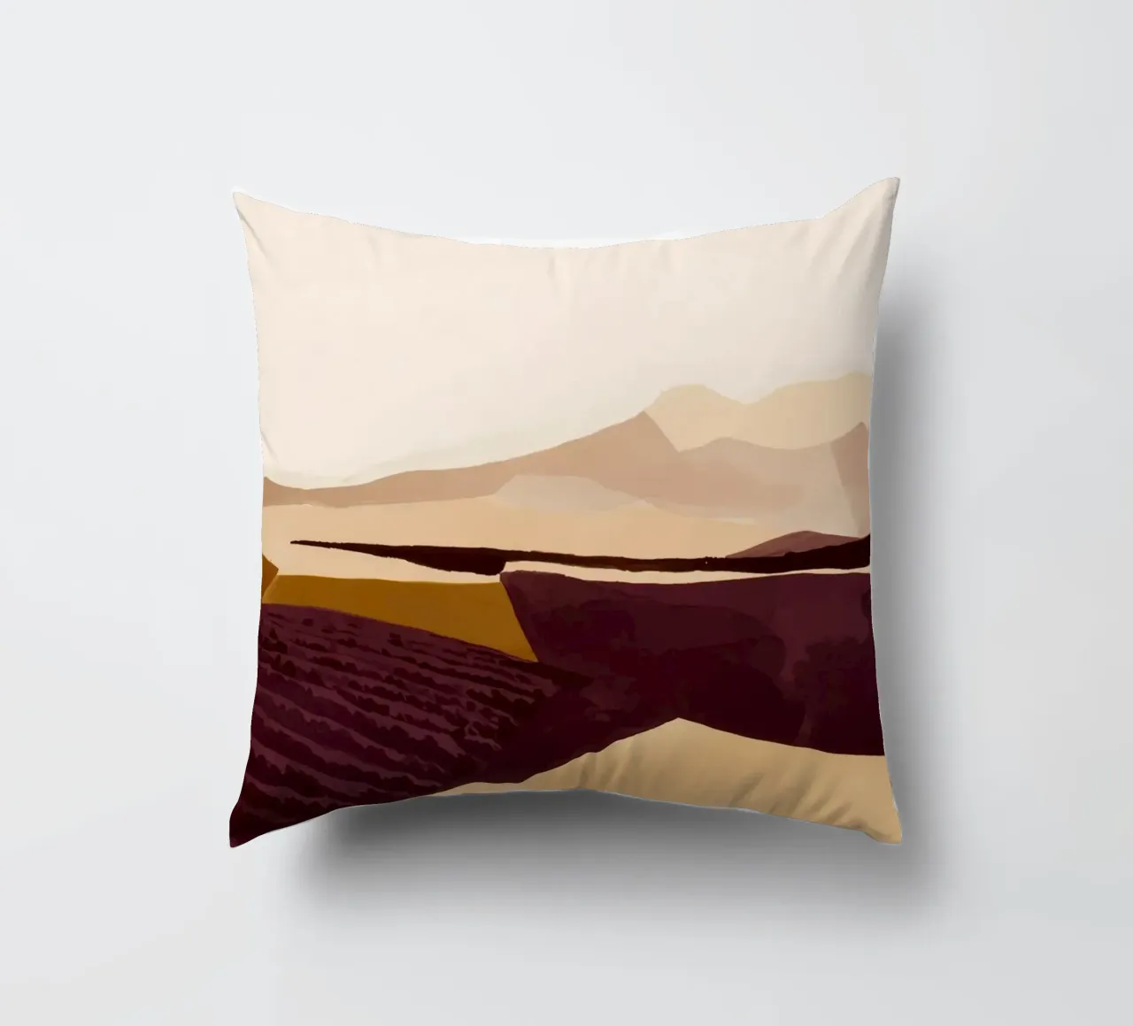 Vigneti in Ocra 1 cuscino da Seed & Signal