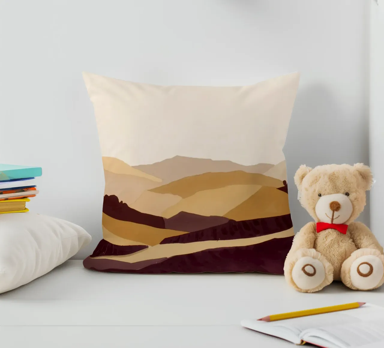 Vigneti in Ocra 2 cuscino da Seed & Signal