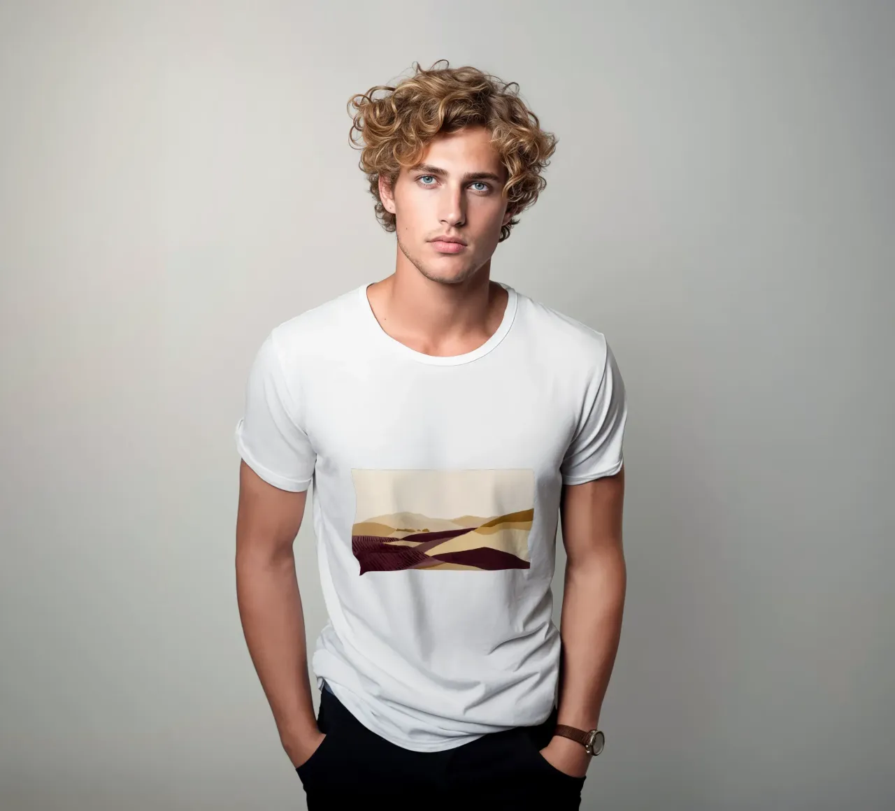 Vigneti in Ocra 3 t-shirt da Seed & Signal