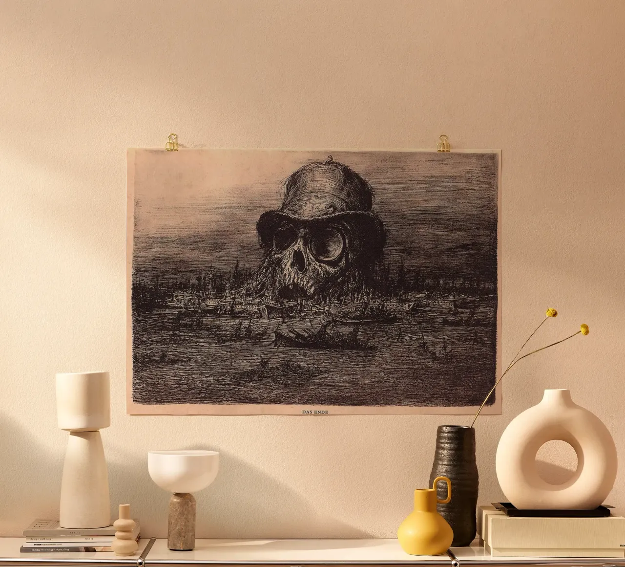 cappello a cilindro tenebra paul weber poster con telaio in alluminio da pleceng shope