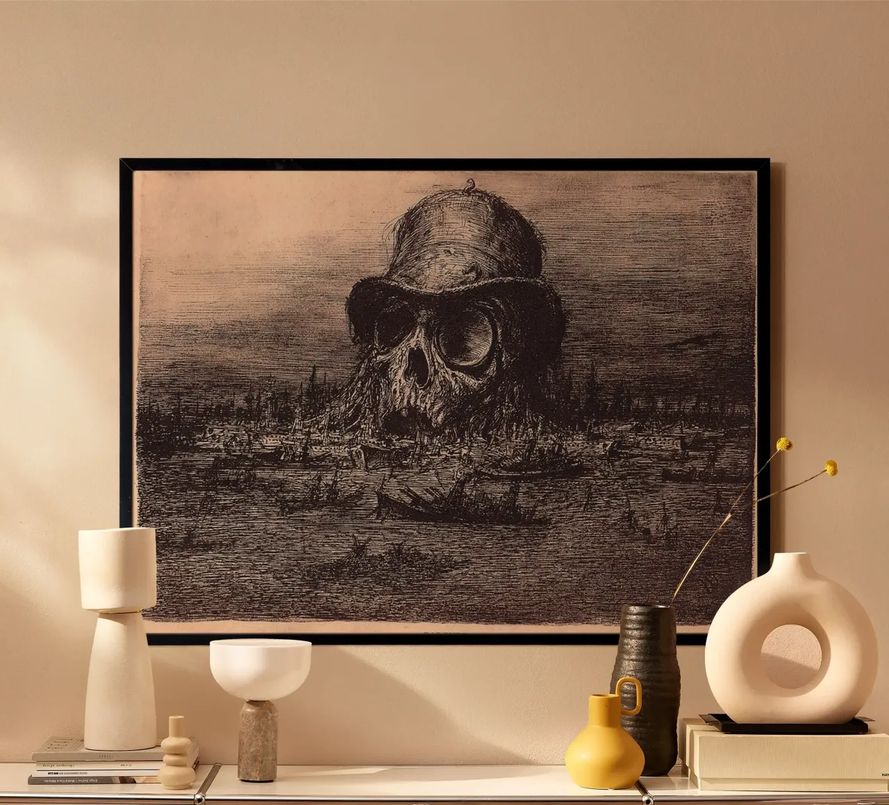 cappello a cilindro tenebra paul weber poster con telaio in alluminio da pleceng shope