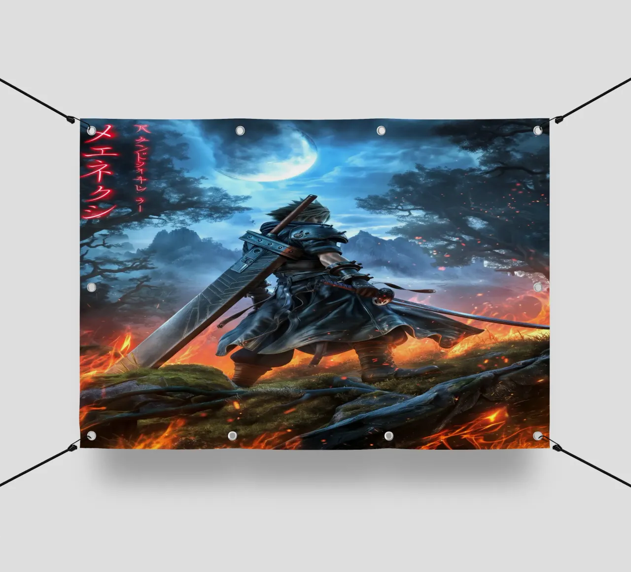 FFVII FF7 Cloud Strife Final Fantasy telo in pvc da Fleur de Lys