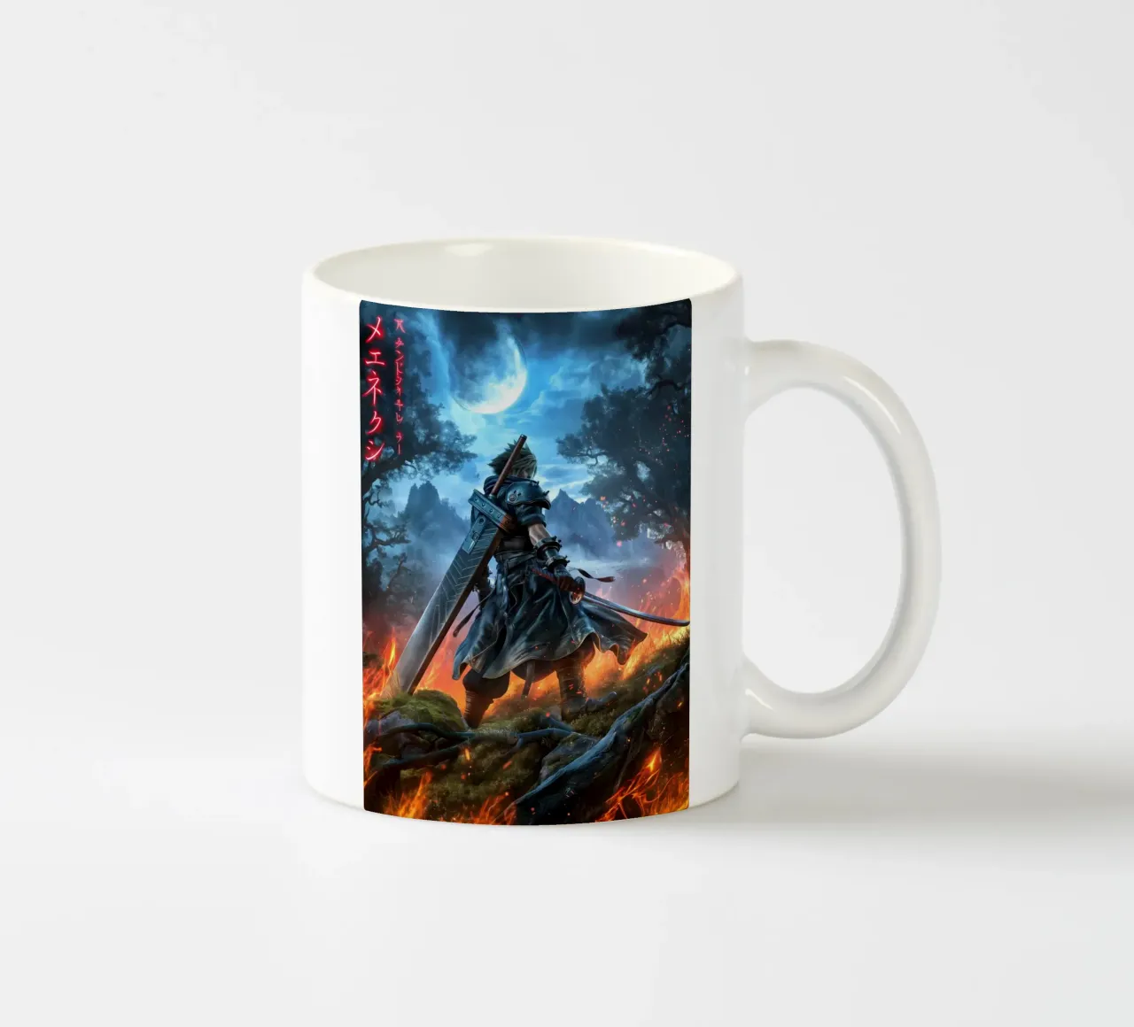 FFVII FF7 Cloud Strife Final Fantasy tazza in ceramica da Fleur de Lys