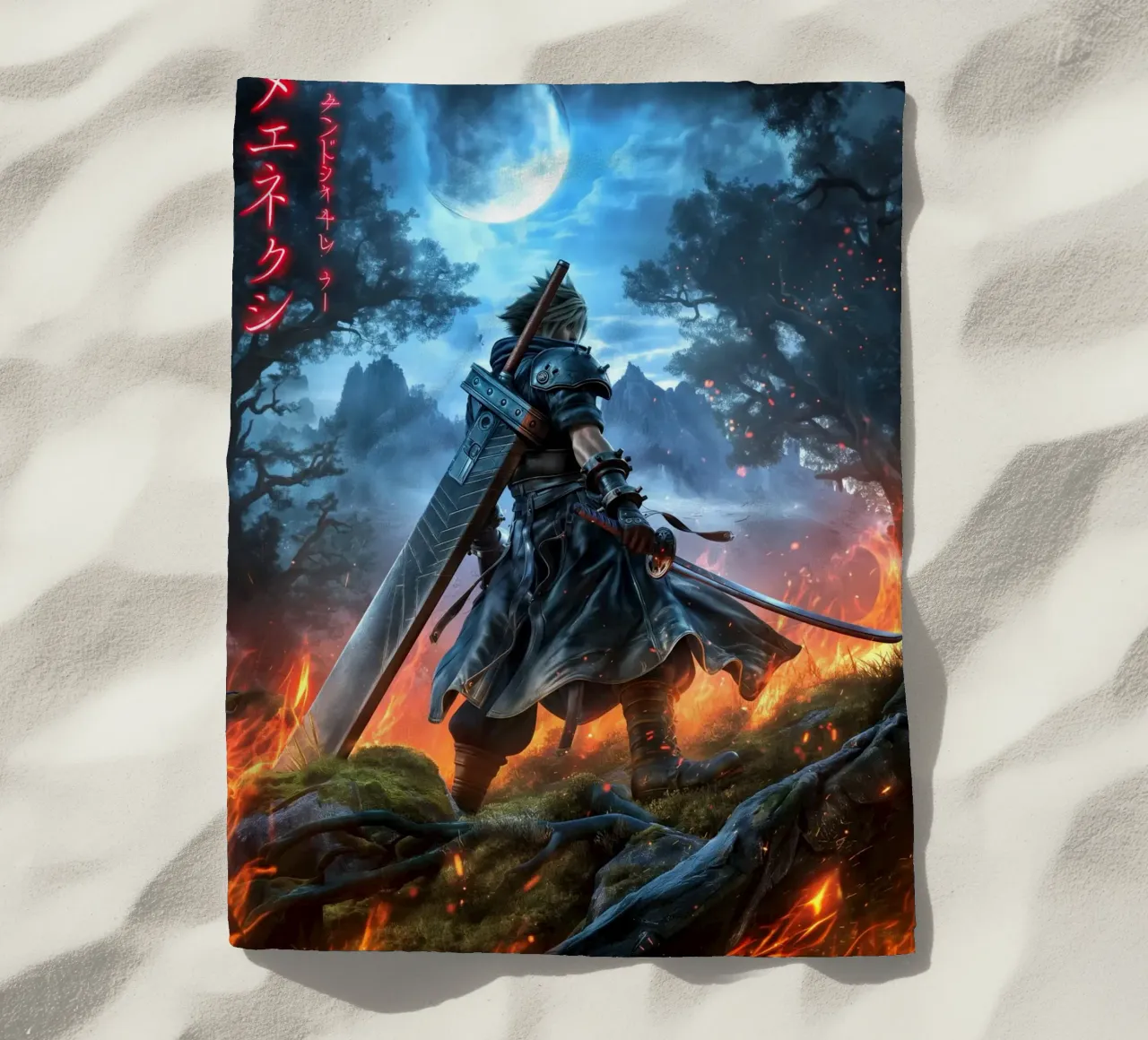 FFVII FF7 Cloud Strife Final Fantasy telo mare da Fleur de Lys