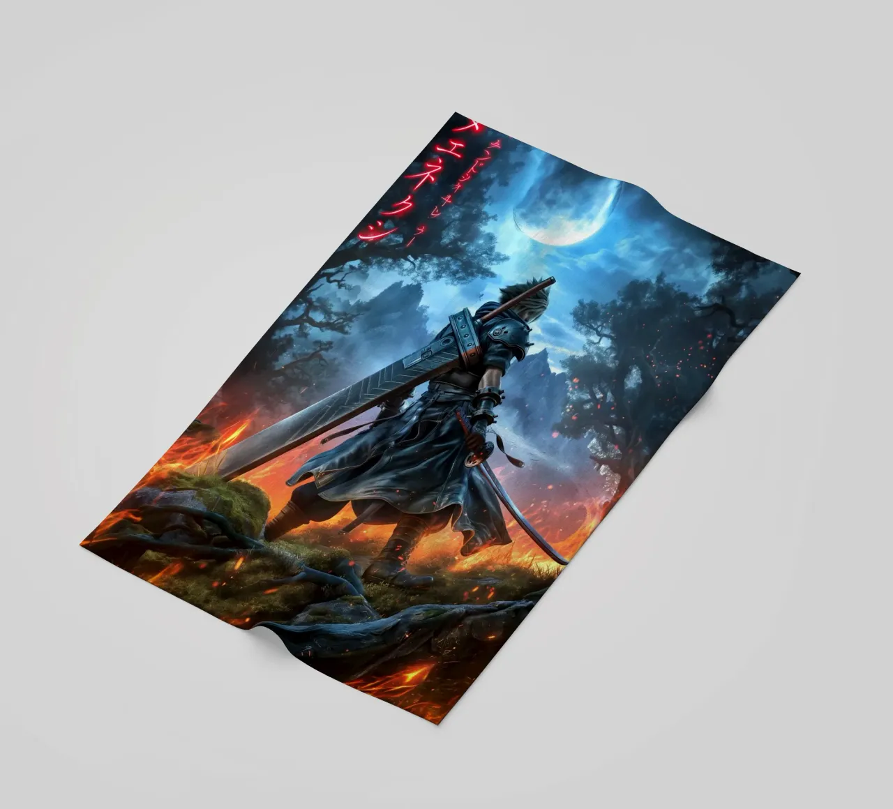 FFVII FF7 Cloud Strife Final Fantasy telo mare da Fleur de Lys