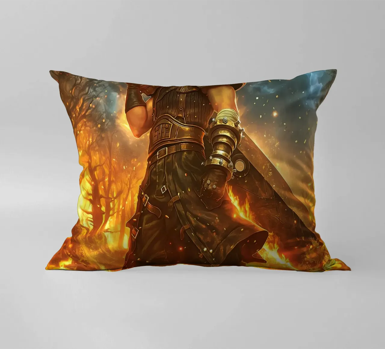 FFVII FF7 Cloud Strife Final Fantasy cuscino da Fleur de Lys