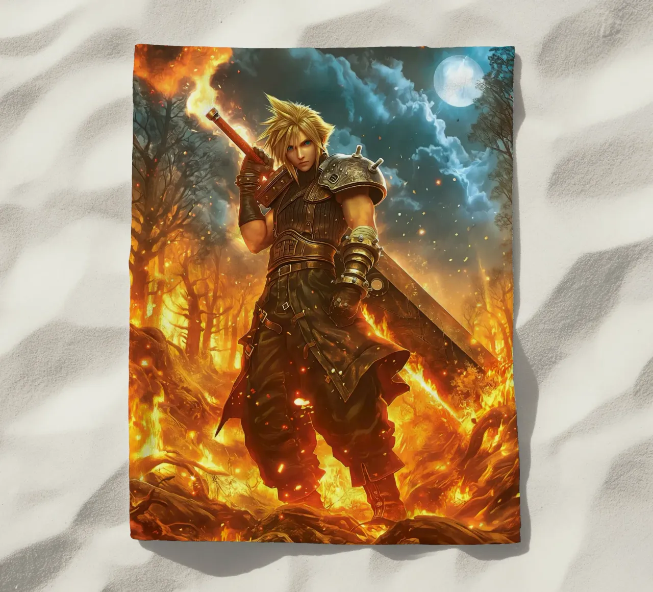 FFVII FF7 Cloud Strife Final Fantasy telo mare da Fleur de Lys