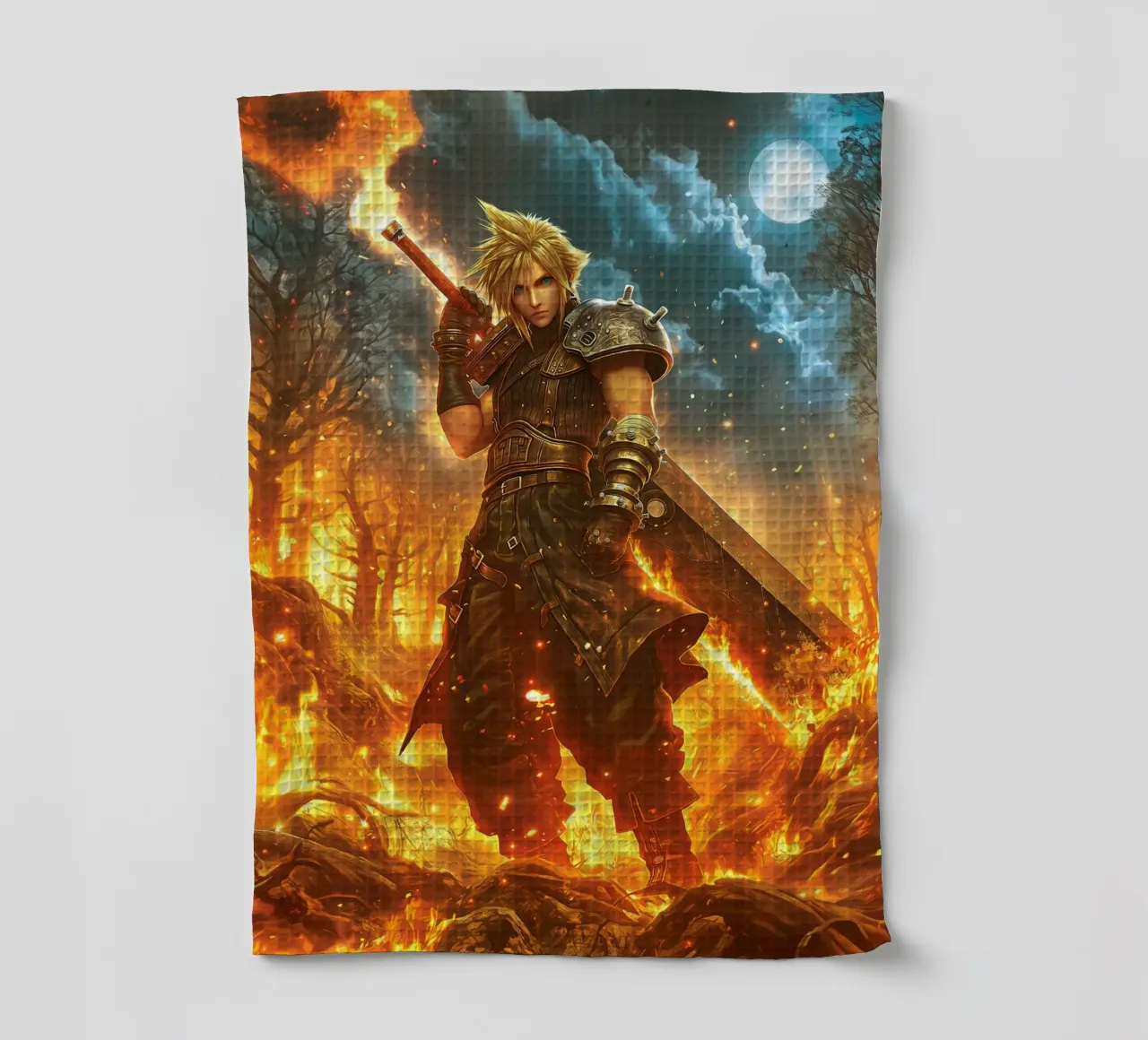 FFVII FF7 Cloud Strife Final Fantasy canovaccio da cucina da Fleur de Lys