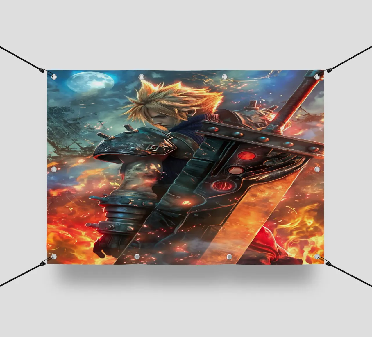 FFVII FF7 Cloud Strife Final Fantasy telo in pvc da Fleur de Lys