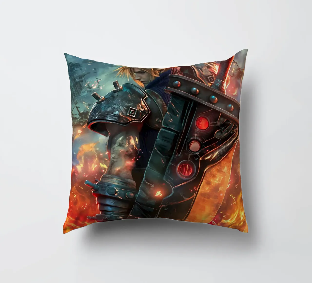 FFVII FF7 Cloud Strife Final Fantasy cuscino da Fleur de Lys