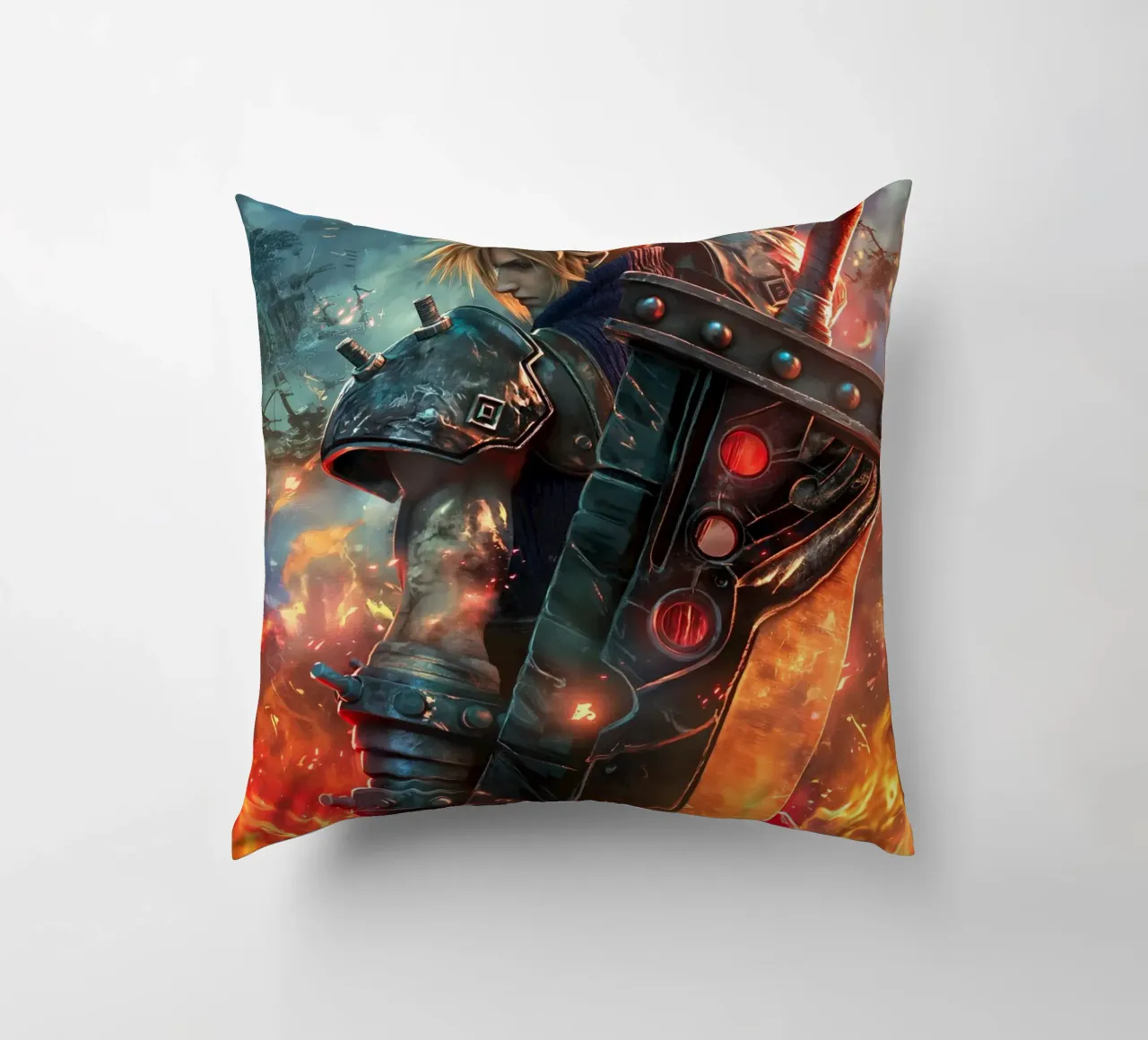 FFVII FF7 Cloud Strife Final Fantasy cuscino da Fleur de Lys