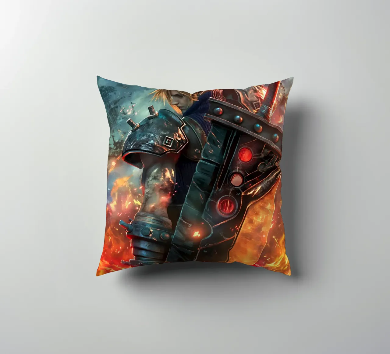 FFVII FF7 Cloud Strife Final Fantasy cuscino da Fleur de Lys