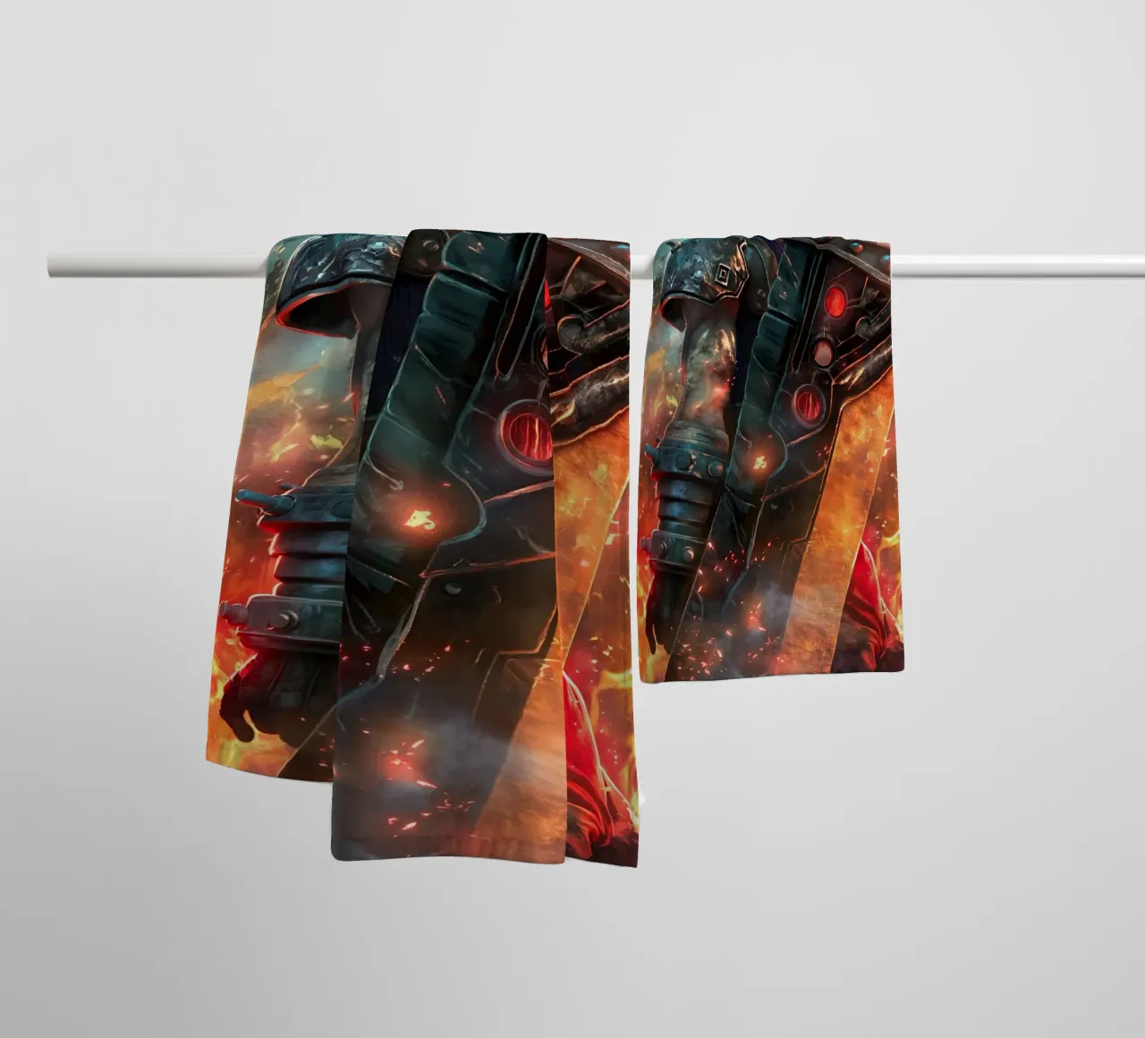 FFVII FF7 Cloud Strife Final Fantasy asciugamano da bagno da Fleur de Lys
