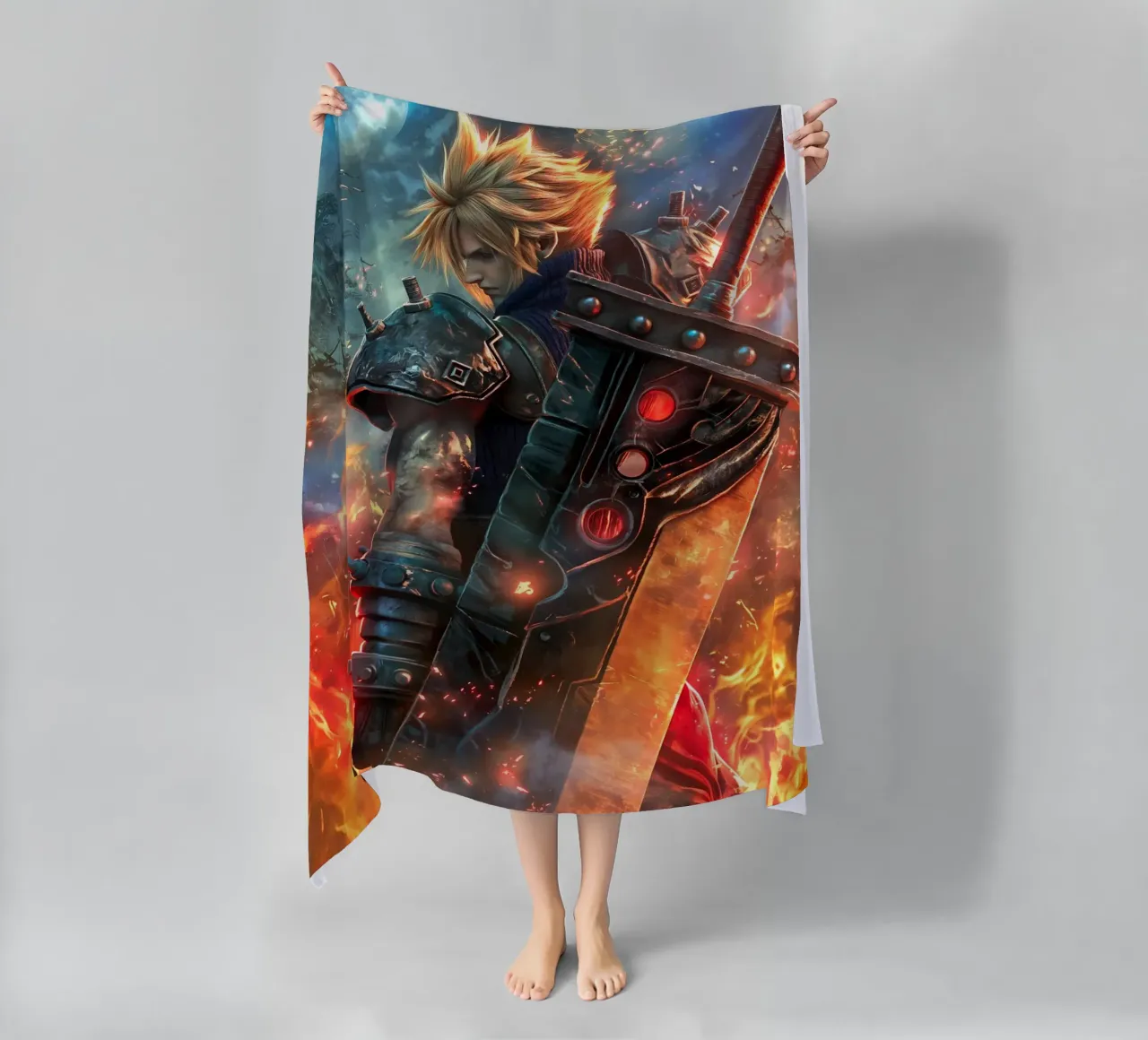 FFVII FF7 Cloud Strife Final Fantasy telo mare da Fleur de Lys