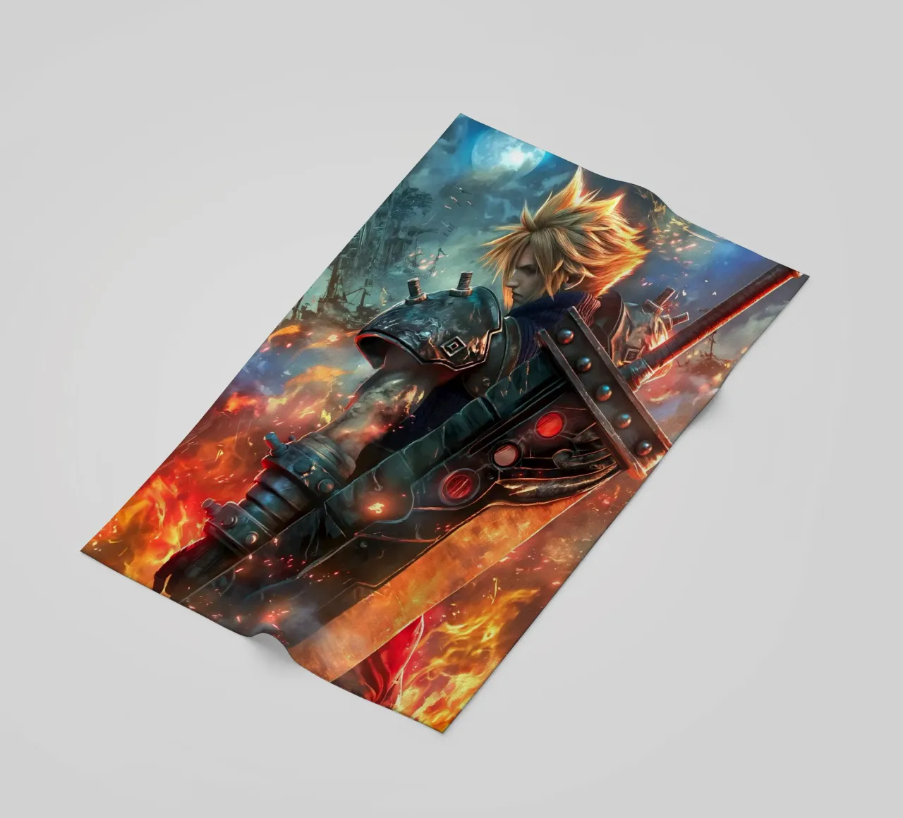 FFVII FF7 Cloud Strife Final Fantasy telo mare da Fleur de Lys