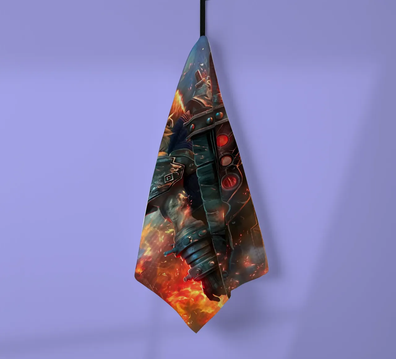 FFVII FF7 Cloud Strife Final Fantasy canovaccio da cucina da Fleur de Lys