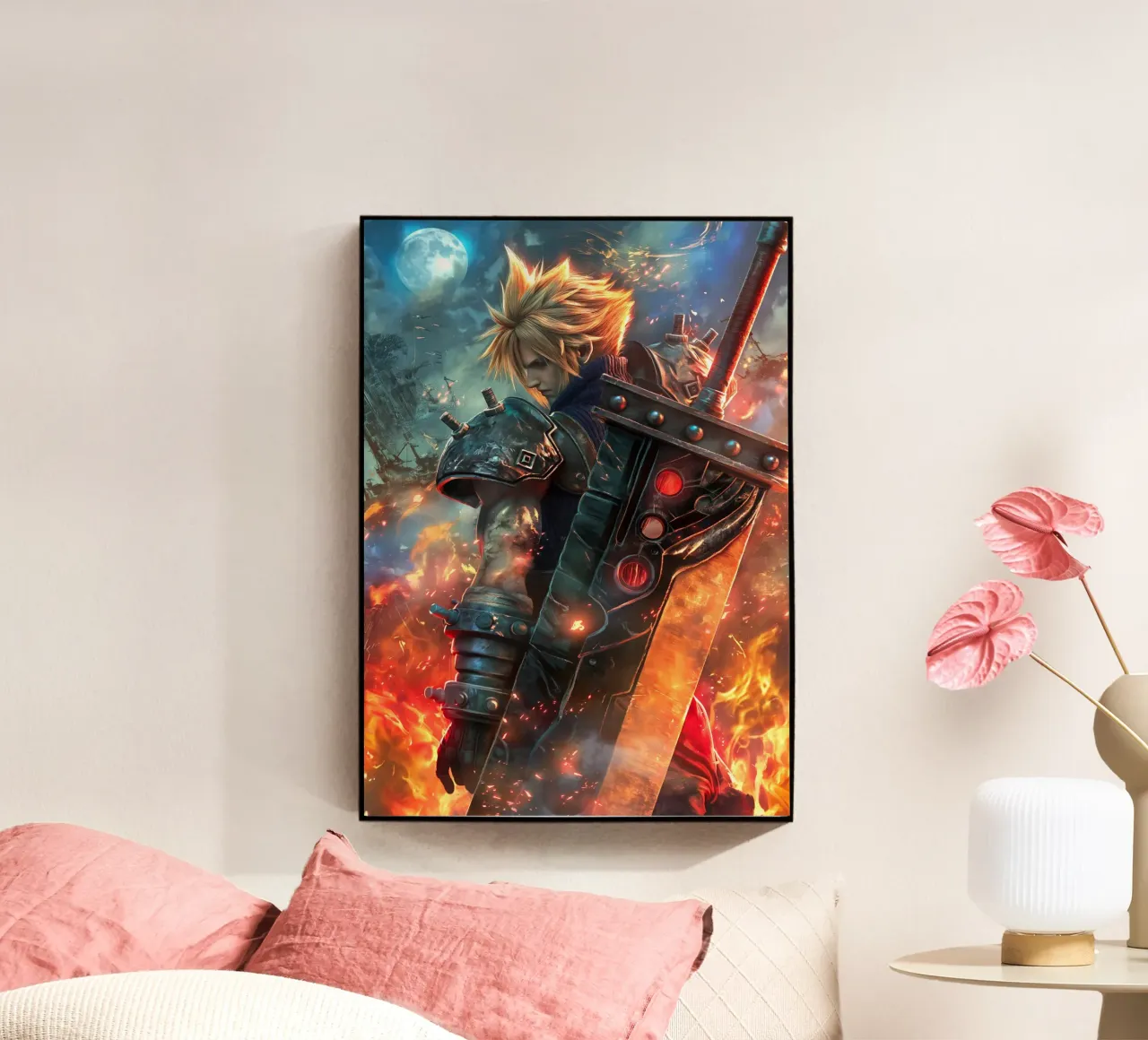 FFVII FF7 Cloud Strife Final Fantasy plexiglass da Fleur de Lys