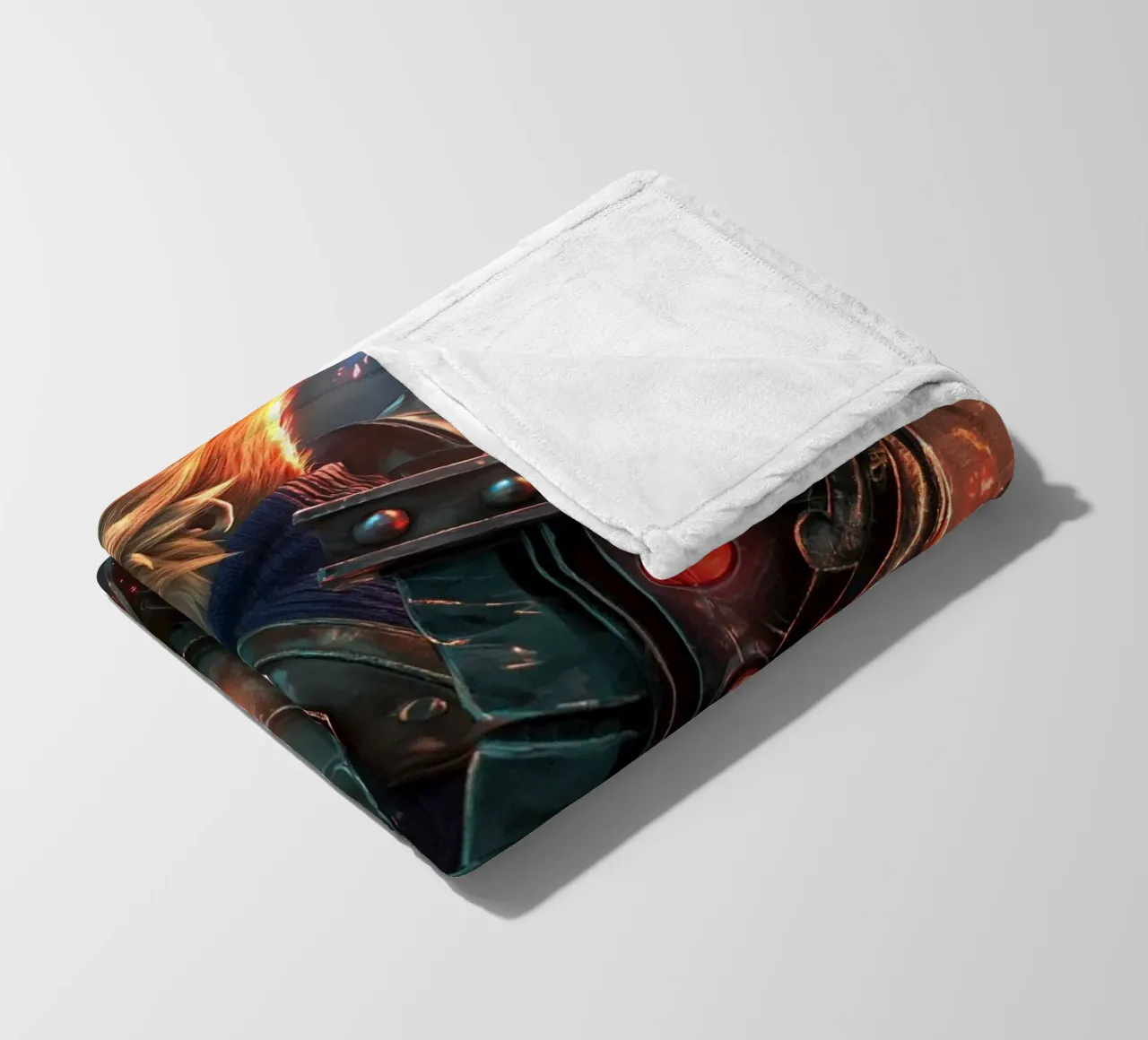 FFVII FF7 Cloud Strife Final Fantasy coperta in pile da Fleur de Lys