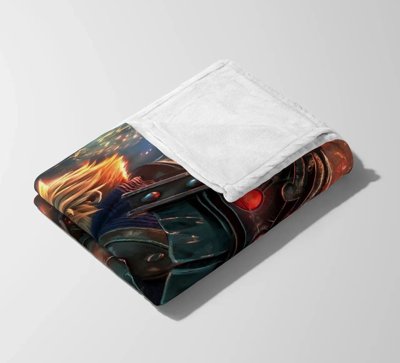 FFVII FF7 Cloud Strife Final Fantasy coperta in pile da Fleur de Lys