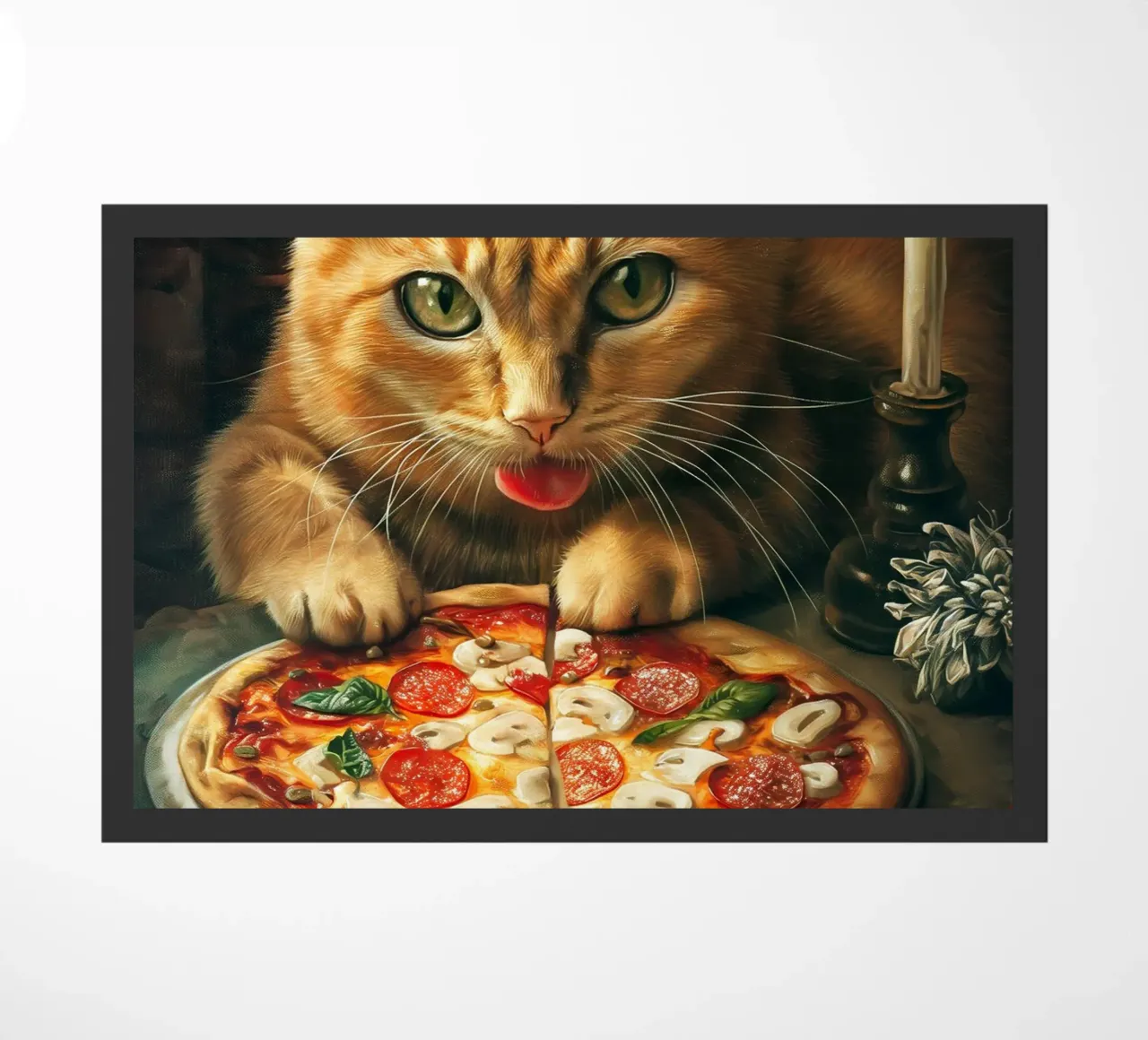 Cat Eats Pizza zerbino da Fleur de Lys