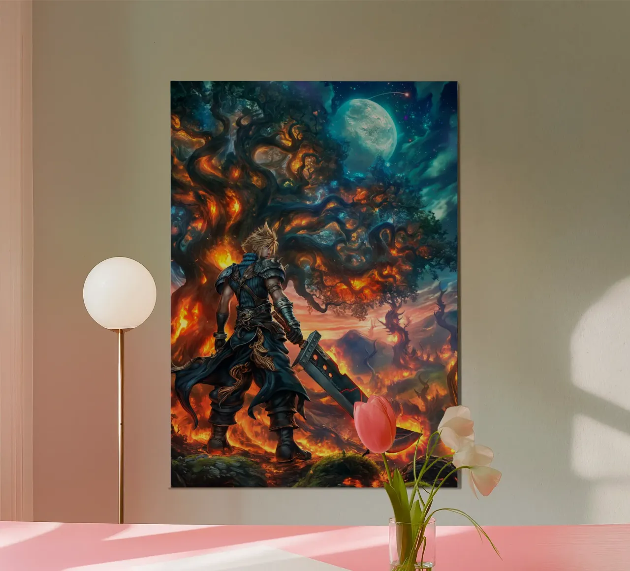 FF7 Cloud Strife Final Fantasy Poster von Stellar Creative