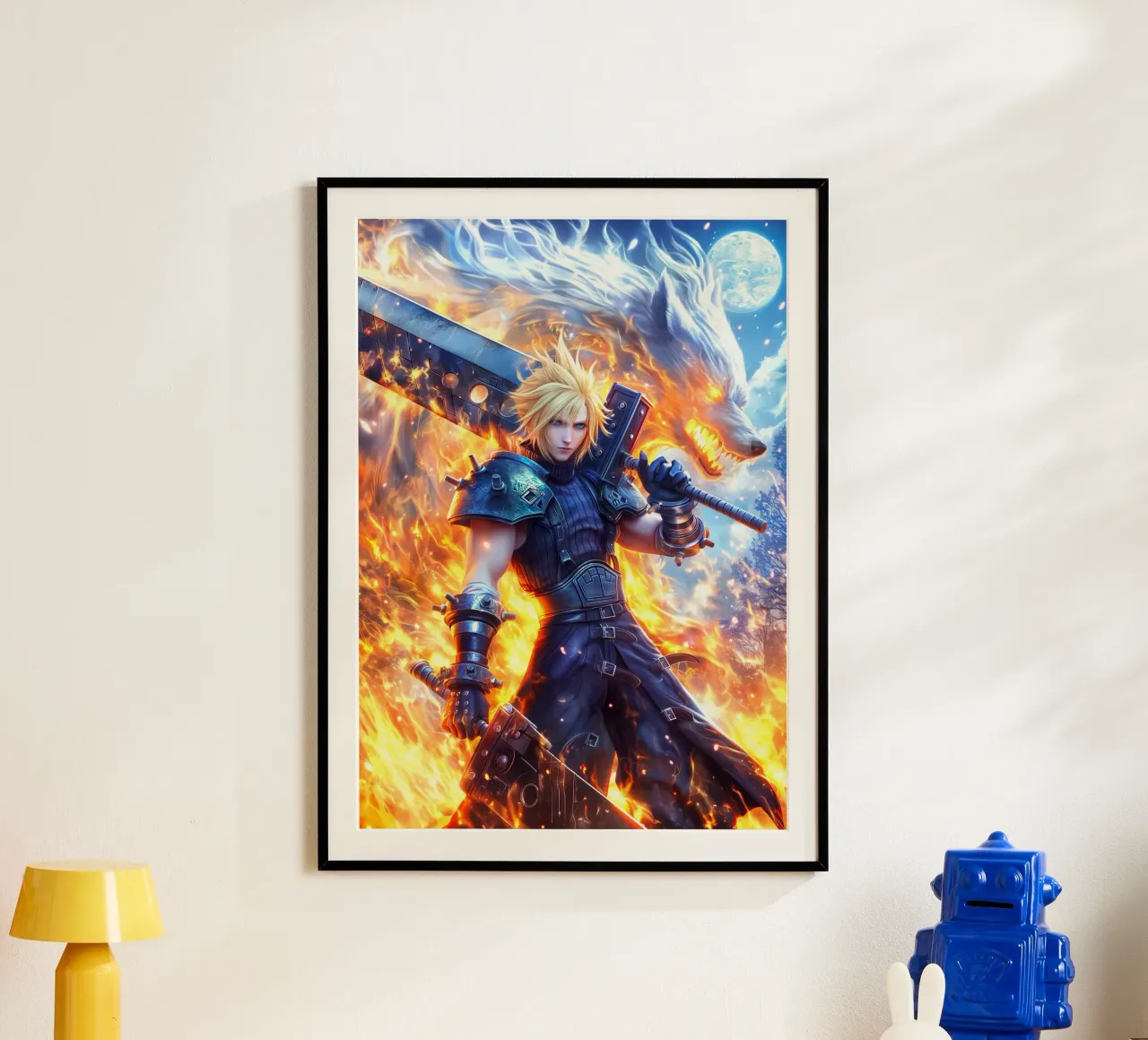 FF7 Cloud Strife Final Fantasy poster de Stellar Creative
