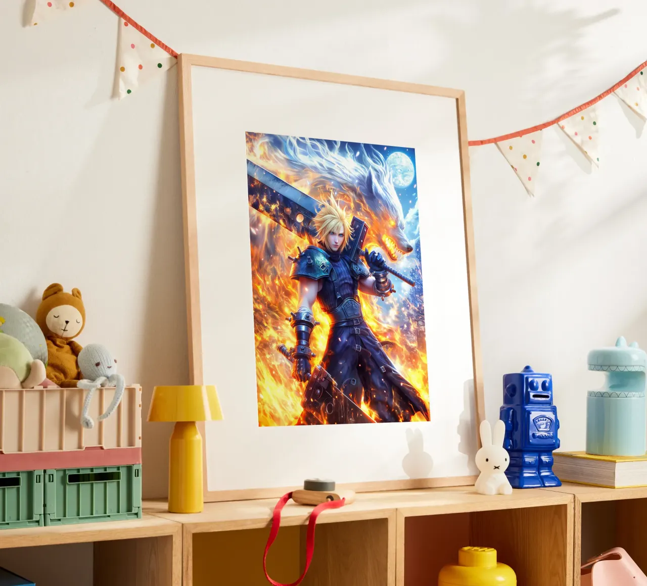 FF7 Cloud Strife Final Fantasy poster de Stellar Creative