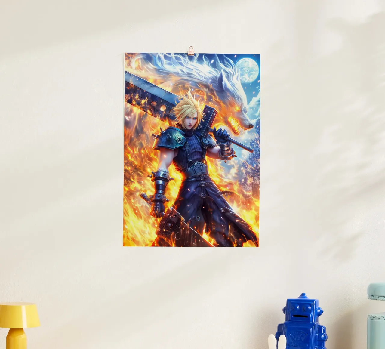FF7 Cloud Strife Final Fantasy poster de Stellar Creative