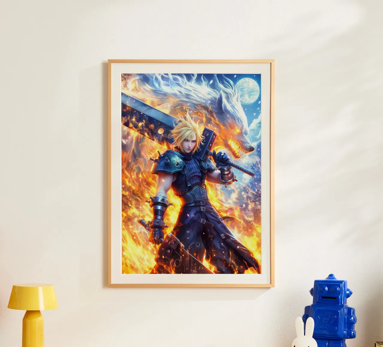 FF7 Cloud Strife Final Fantasy poster de Stellar Creative