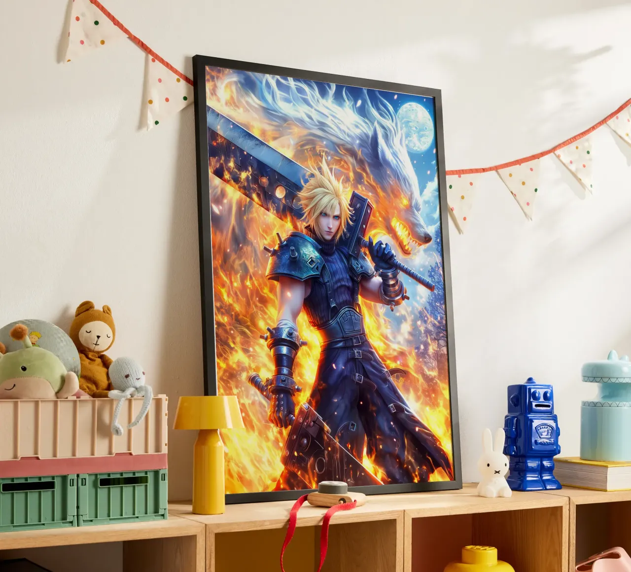 FF7 Cloud Strife Final Fantasy poster de Stellar Creative