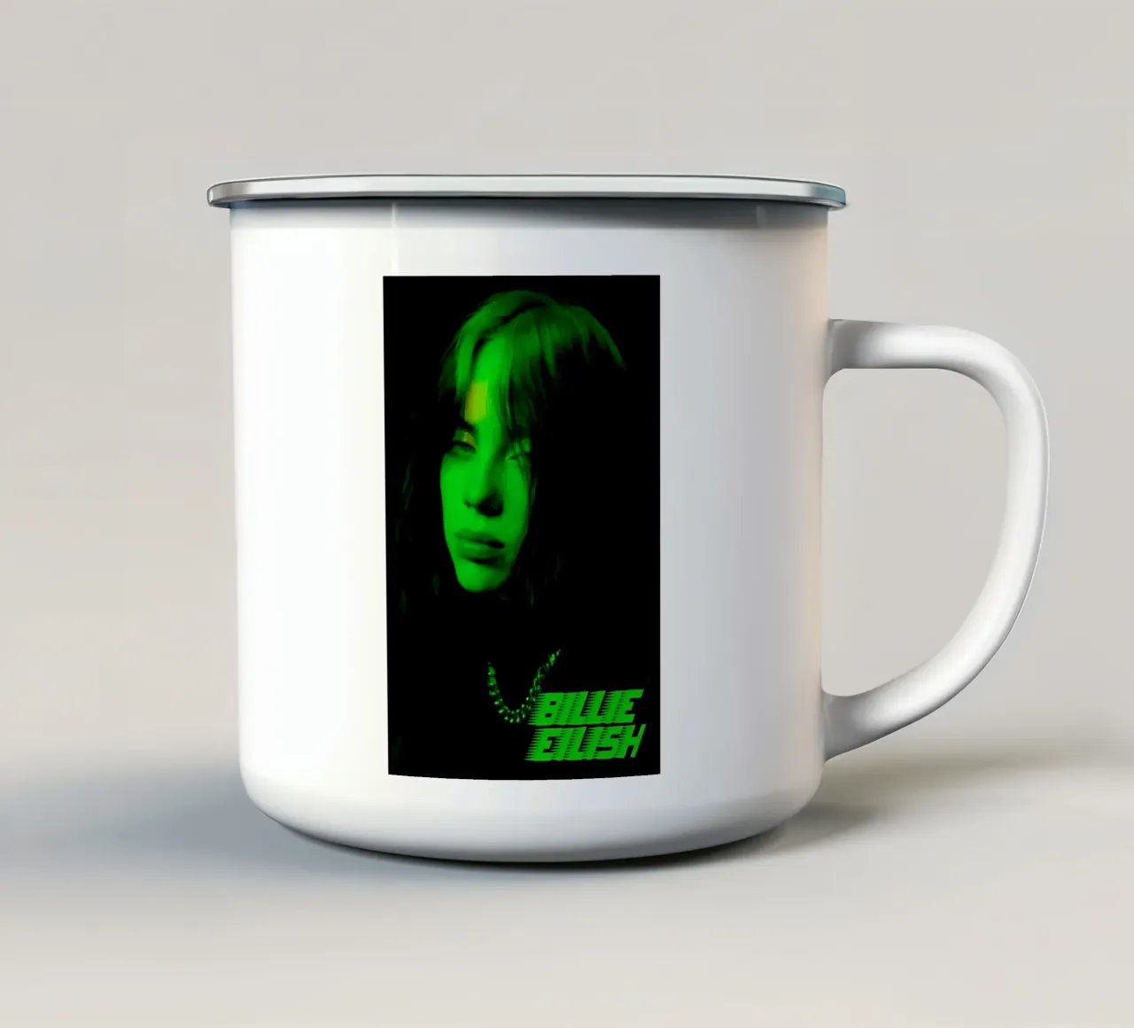 Billie Eilish 2025 tazza in smalto da AudioLibrary