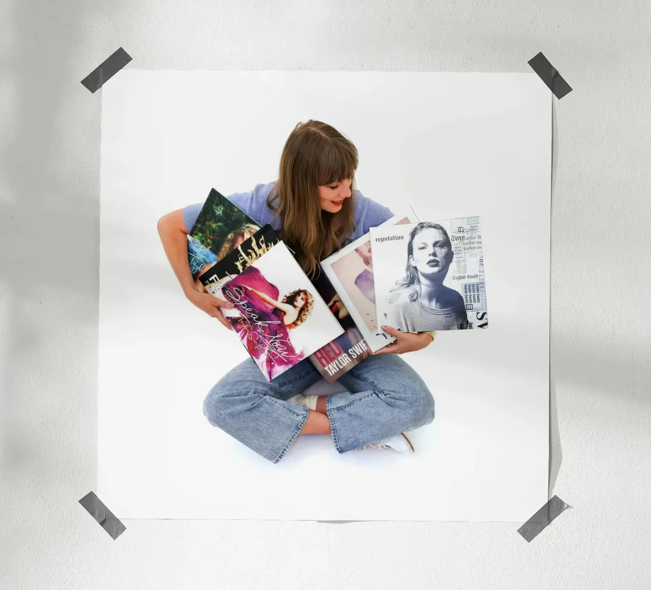Taylor swift album poster con telaio in plastica da AudioLibrary