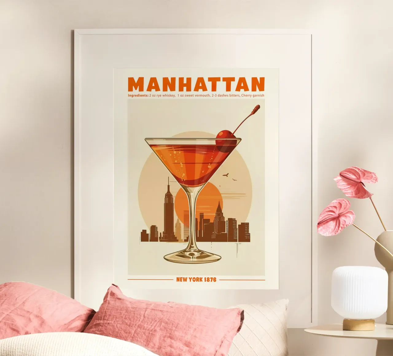 Manhattan, New York 1876 poster da janetlynn